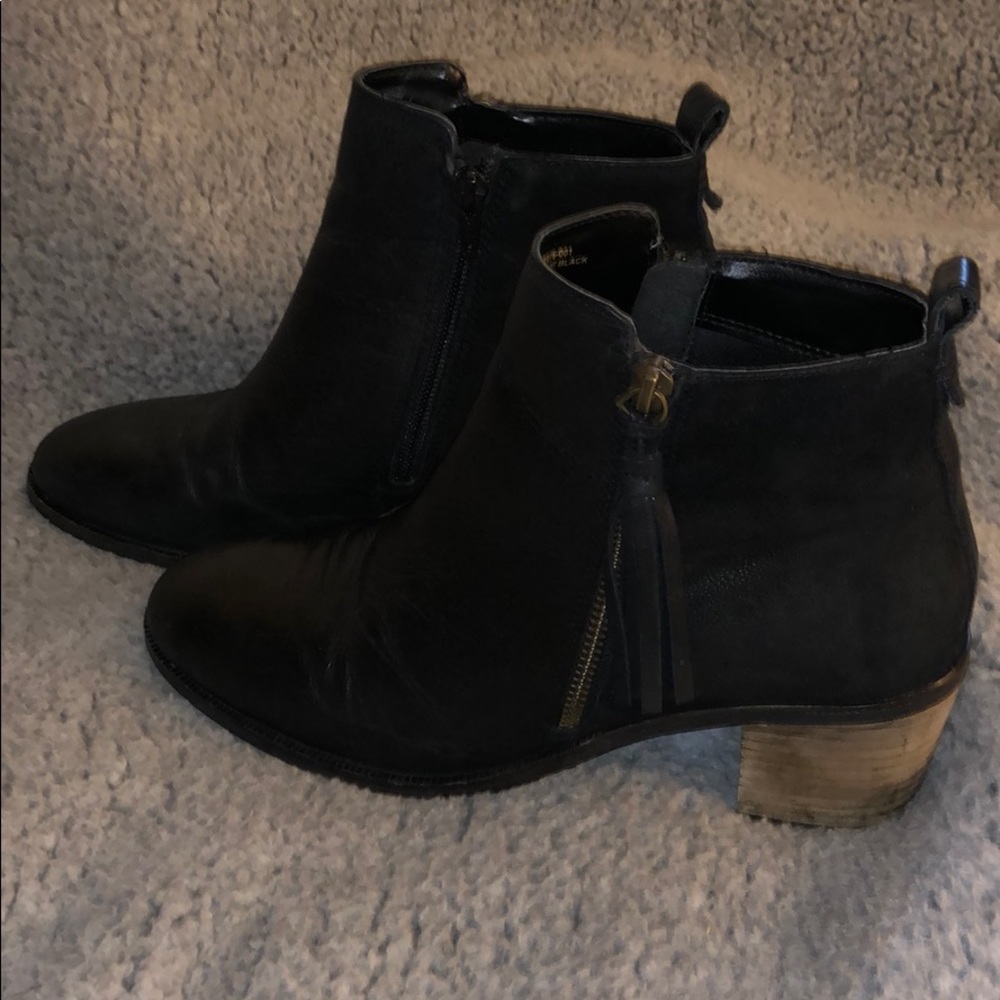 Suede+Leather booties